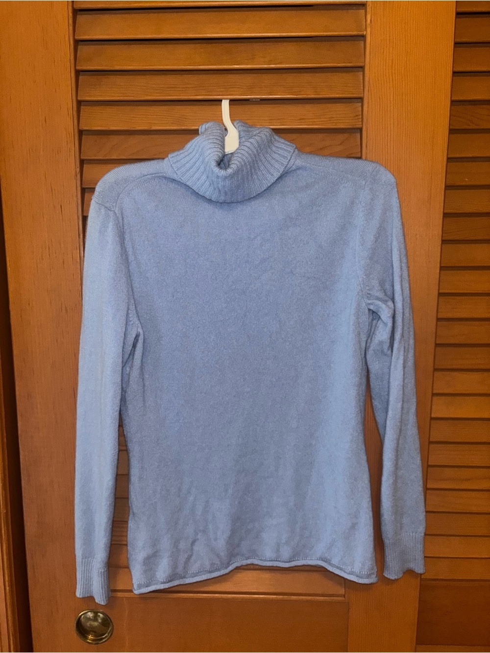 Lafayette 148 New York Light Blue Turtleneck Sweater